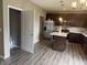 Open kitchen with stainless steel appliances and a center island at 251 Dyson Dr, Whiteland, IN 46184