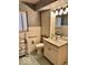 Clean bathroom with a vanity, toilet and shower at 2604 W Purdue Ave, Muncie, IN 47304