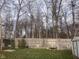 Large backyard with wooden fence and trees at 2610 W 18Th St, Anderson, IN 46011