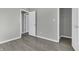 Empty bedroom with gray walls and a closet at 297 Van Buren St, Greenfield, IN 46140