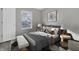 Bedroom with a double bed and natural light from a window at 297 Van Buren St, Greenfield, IN 46140