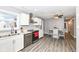 Kitchen features white cabinets and stainless steel appliances at 3375 Lincoln Rd, Indianapolis, IN 46222