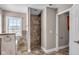 Modern bathroom featuring a walk-in shower with tile surround at 4450 W 300 N, Fairland, IN 46126