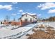 Brick patio and side yard with landscaping visible in the winter at 4450 W 300 N, Fairland, IN 46126