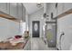 Laundry room with washer, dryer, and built-in cabinets at 4450 W 300 N, Fairland, IN 46126