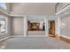 Spacious living room with hardwood floors and a view of the kitchen at 4450 W 300 N, Fairland, IN 46126