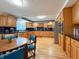 Large kitchen with oak cabinets and island at 4506 Winter Dr, Anderson, IN 46012