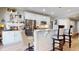 Modern kitchen with stainless steel appliances and an island at 4667 W Meadows Ln, New Palestine, IN 46163
