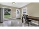 Eat-in kitchen with stainless steel appliances and wood cabinets at 5201 N White Ln, Lawrence, IN 46226