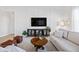 Clean and modern living space with sleek furniture and a streamlined entertainment setup at 5670 Terracotta Trce, McCordsville, IN 46055