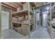 Unfinished basement area with shelving units at 5739 Bentbrook Dr, Bargersville, IN 46106