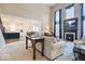 Spacious living room with high ceilings and fireplace at 6711 Colville Pl, Indianapolis, IN 46236