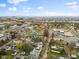 Aerial view showcasing the property's location near a park and city amenities at 128 Wisconsin St, Indianapolis, IN 46225