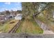 Overlook of a spacious backyard with wooden fence at 128 Wisconsin St, Indianapolis, IN 46225