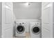 Convenient laundry room with washer and dryer at 128 Wisconsin St, Indianapolis, IN 46225