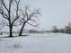 Open snowy farm field with barn in background at 1545 S Us 421, Zionsville, IN 46077