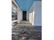 Small front porch with peeling paint and blue ceiling at 1826 Tallman Ave, Indianapolis, IN 46218