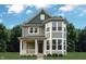 Charming two-story home featuring a cozy front porch and a distinctive bay window, set on a well-manicured lawn at 1831 Luther St, Indianapolis, IN 46203
