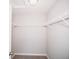 Simple walk-in closet with carpeted floors and white wire shelving at 1841 Luther St, Indianapolis, IN 46203
