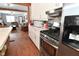 Modern kitchen with stainless steel appliances at 2515 Fairfax Rd, Indianapolis, IN 46227