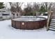 Above ground pool in winter season at 2515 Fairfax Rd, Indianapolis, IN 46227