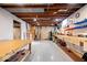 Spacious basement workshop, well-equipped for woodworking at 4506 Sylvan Rd, Indianapolis, IN 46228