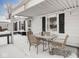 Cozy back patio with seating area adjacent to the house at 5150 Atherton N Dr, Indianapolis, IN 46219