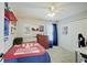 Bright bedroom with double closet and hardwood floors at 5230 Berkshire South Blvd, Greenwood, IN 46142
