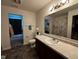Clean bathroom, featuring a vanity with dark wood cabinets at 6628 Heben Ct, Indianapolis, IN 46113