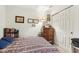 Bedroom with double bed and dresser, near closet at 11537 Jagged Rock Ct, Fishers, IN 46037
