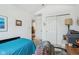 Small bedroom with a bed and built-in closet at 11537 Jagged Rock Ct, Fishers, IN 46037