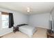 Spacious bedroom with carpeted floor and ceiling fan at 15256 Harmon Pl, Noblesville, IN 46060