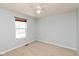 Cozy bedroom with carpeted floor and ceiling fan at 15256 Harmon Pl, Noblesville, IN 46060