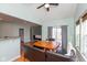 Dining area with a wooden table and chairs near the kitchen at 15256 Harmon Pl, Noblesville, IN 46060