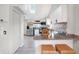 Modern kitchen with white cabinets and granite counters at 207 E Ohio St, Fortville, IN 46040
