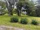 Spacious and green backyard with mature trees, perfect for outdoor enjoyment at 208 Winding Dr, Alexandria, IN 46001