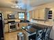 Kitchen with granite countertops and stainless steel appliances at 245 Myerwood Dr, Danville, IN 46122