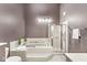 Bathroom with a shower and soaking tub at 3543 Clearwater Cir, Indianapolis, IN 46240