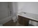 Clean bathroom with vanity, toilet, and bathtub at 3945 Highcrest Rd, Indianapolis, IN 46239