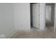 Simple bedroom with open door to hallway at 3945 Highcrest Rd, Indianapolis, IN 46239