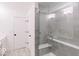 Modern bathroom with a large walk-in shower and double vanity at 6752 W Buck Stone Dr, McCordsville, IN 46055