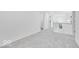 Upstairs hallway with neutral carpet and white trim details throughout the home at 6752 W Buck Stone Dr, McCordsville, IN 46055