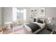 Charming bedroom with window and neutral decor at 7042 Tyler Ln, Indianapolis, IN 46217