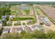 Aerial view of new construction homes under development at 7824 Magnolia St, New Palestine, IN 46163