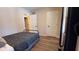 Small bedroom with twin bed and closet at 7887 Elk Dr, Nineveh, IN 46164