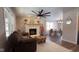 Open living and dining area with hardwood floors at 7887 Elk Dr, Nineveh, IN 46164