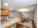 Bright dining area with a glass-top table and four chairs at 8022 Talliho Dr, Indianapolis, IN 46256
