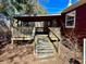 Charming back deck, perfect for relaxing at 8660 S Peoga Rd, Trafalgar, IN 46181