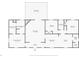 Detailed floorplan showcasing the layout of the house, including bedrooms, bathrooms, and common areas at 8660 S Peoga Rd, Trafalgar, IN 46181