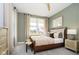 Simple bedroom with a double bed and large windows at 18932 Seaforth Way, Westfield, IN 46074